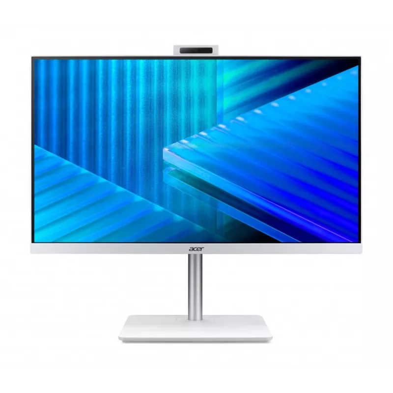 Acer Veriton 2000 VZ2417G All-in-One PC, 27 colių IPS FHD, Intel Core 5 120U, 16GB DDR5, 512GB M.2 SSD, Windows 11 Pro, Balta