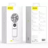 AWEI F39 Fast Ice Mini Rankinis Ventiliatorius, Ledinė Balta, 3600mAh, Turbo Aušinimas, 5 Greičiai, USB-C