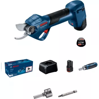 Bosch GGP 12V-25 Professional belaidės genėjimo žirklės su 2x3.0Ah akumuliatoriais