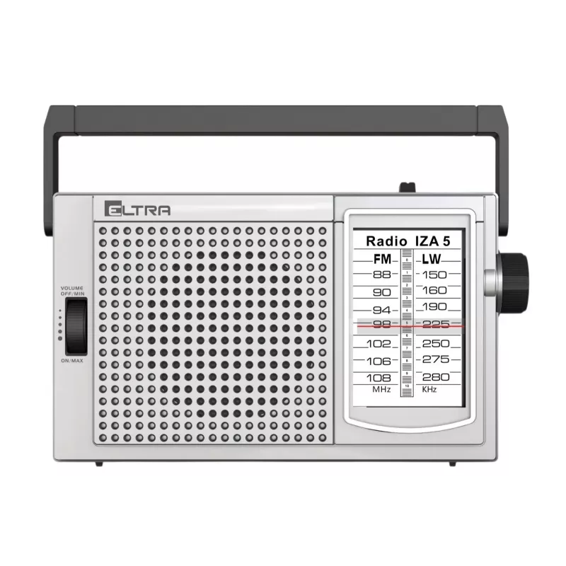 ELTRA Radijas IZA-5 Sidabrinis FM/AM Nešiojamas Radijas su Bluetooth ir USB