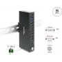 Delock Industrial Hub 10 x USB 5 Gbps Type-A su 8 kV ESD apsauga ir DIN bėgio montavimu (60792)