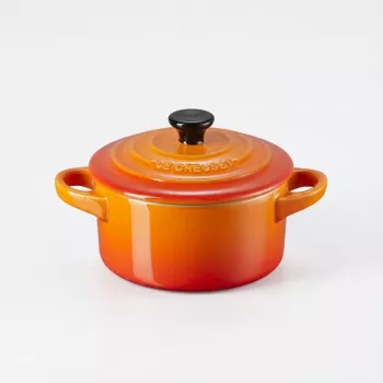 Le Creuset Stoneware Set of 4 Petite Casseroles 10x5cm Volcanic