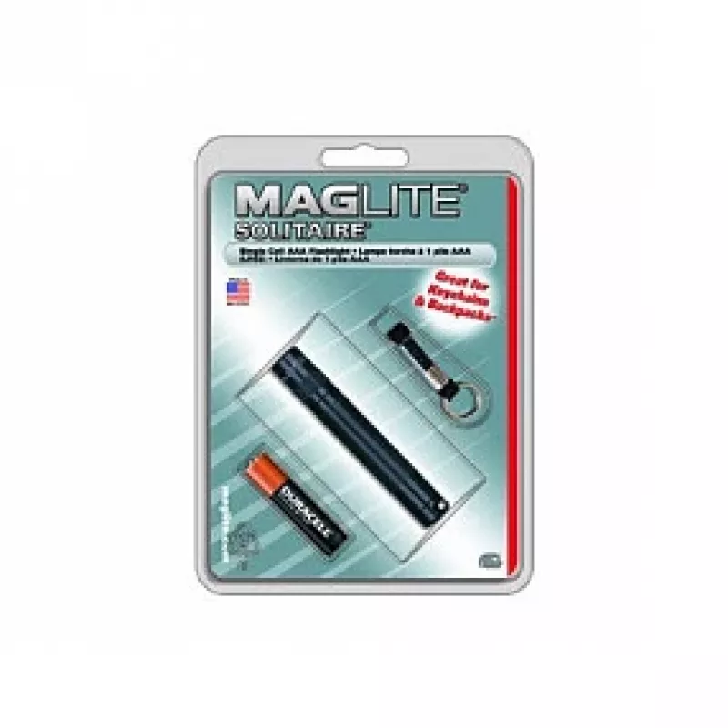 Maglite Solitaire Krypton Mini Flashlight Black 37 Lumens AAA