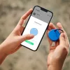 Chipolo POP Bluetooth Tracker su keičiama baterija, skirta iOS ir Android, mėlyna