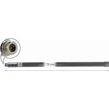 Delock LPWAN 433 + 868 MHz antena N moteriška 2 dBi 72 cm įvairiakryptė lauko pilka