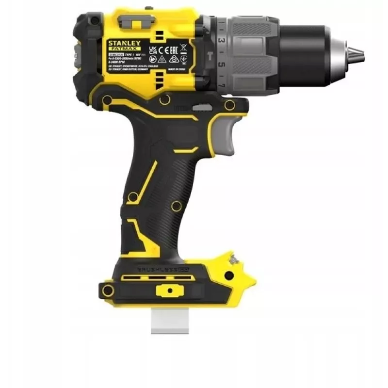 STANLEY FATMAX SFMCD726D2T 18V Belaidis Kombinuotas Gręžtuvas (2x 2.0Ah Akumuliatoriai, Įkroviklis, TSTAK Dėklas)