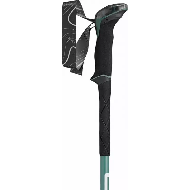 LEKI MAKALU LITE Trekking lazdos 100-135 cm žalia/balta