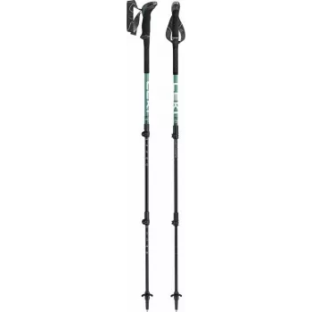 LEKI MAKALU LITE Trekking lazdos 100-135 cm žalia/balta