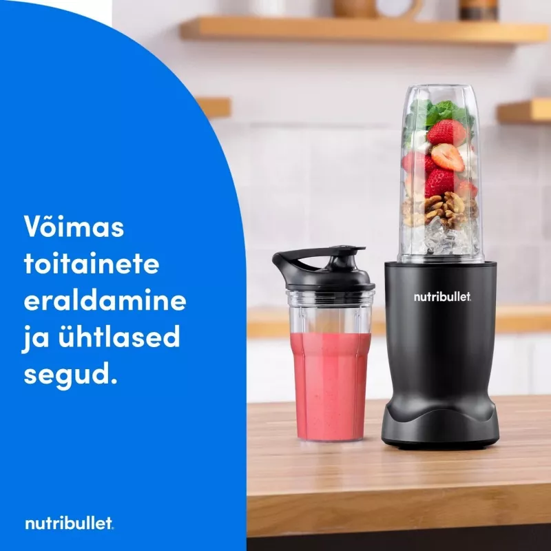 Nutribullet NBT1006MB Turbo 1000 W trintuvas, matinė juoda