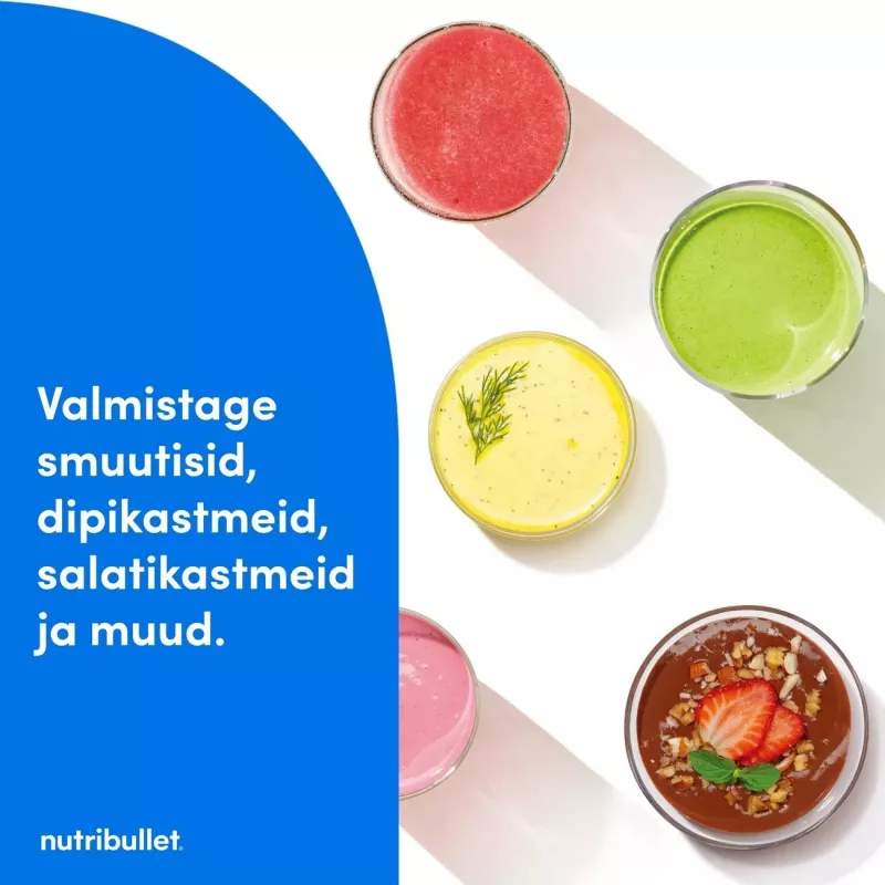 Nutribullet NBT1006MB Turbo 1000 W trintuvas, matinė juoda