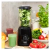 MPM MBL-37 Blender, 500 W, 1,5 L stiklinis indas, nerūdijančio plieno peilis, 2 greičiai, impulsinė funkcija, ledo smulkinimas, juoda