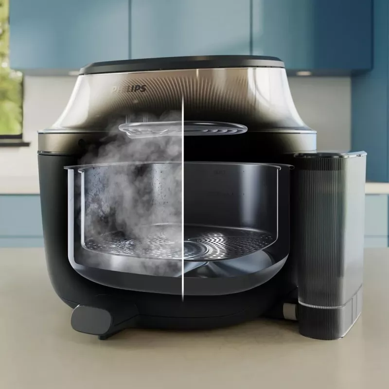 Philips NA543/00 Karšto oro gruzdintuvė 7.2 L 2000 W Juoda, Šampano