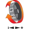 Yato YT-82920 Automobilinis poliruoklis 5000 RPM 1200W Rotacinis poliruoklis su reguliuojamu greičiu, minkštu paleidimu, 180 mm disku, 5 m laidu