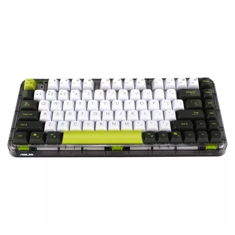 ASUS KD201 Jelly75 belaidė / Bluetooth klaviatūra, Volt Green