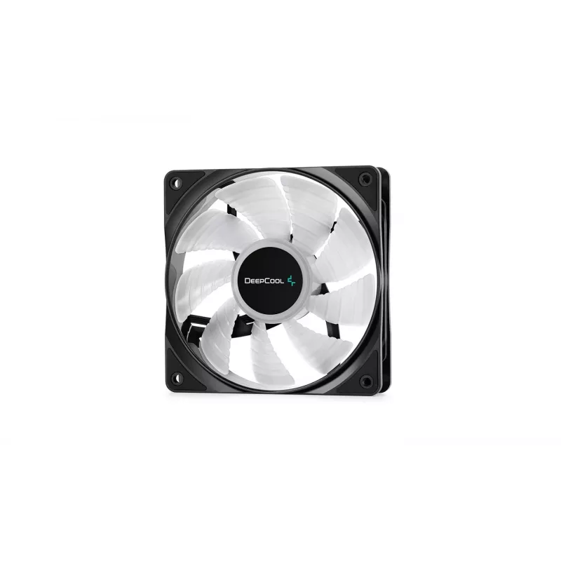 DeepCool RF120 3-in-1 RGB PWM 120mm korpuso ventiliatorius (juodas, 3 vnt. pakuotė)