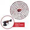 EINHELL Professional belaidis atsitiktinės orbitos poliruoklis CP-EP 18/125 Li BL-Solo, 18V, 125mm, raudonas/juodas, be įkroviklio ir akumuliatoriaus