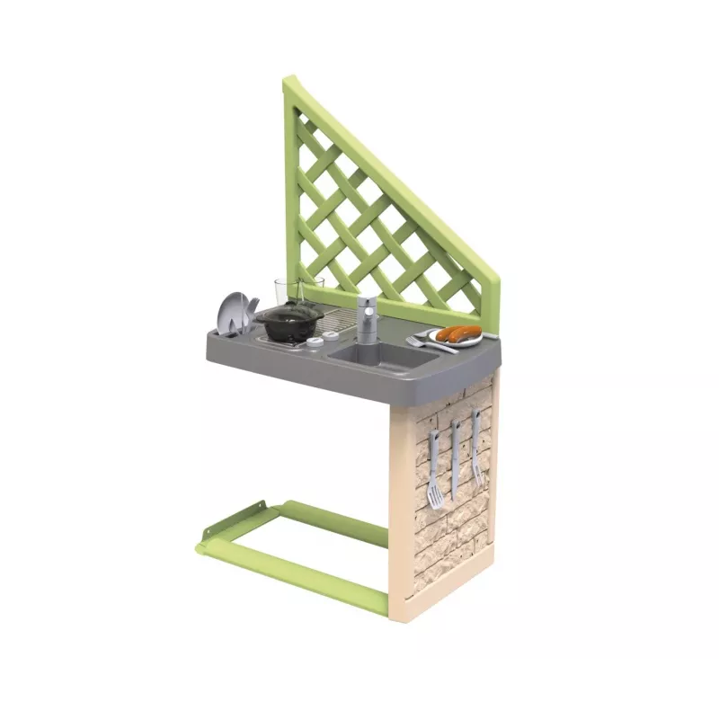 Smoby Life Summer Kitchen Grill su priedais