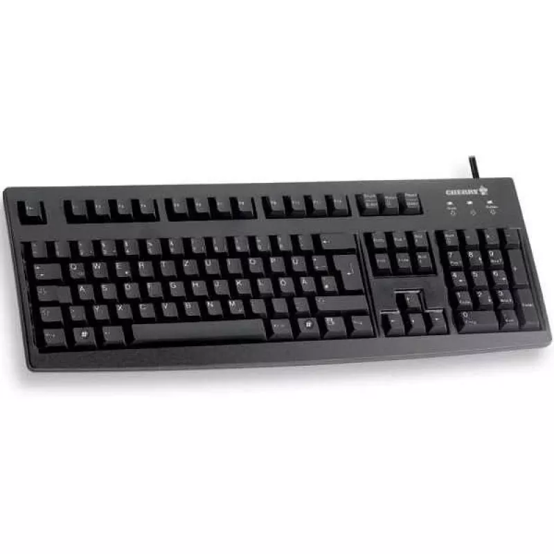 Cherry G83-6105LUNCH-2 CH USB juoda laidinė klaviatūra QWERTZ išdėstymas