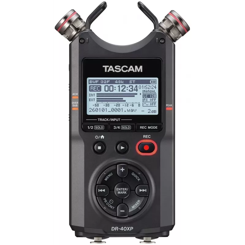 Tascam DR-40XP nešiojamasis skaitmeninis diktofonas su USB garso sąsaja