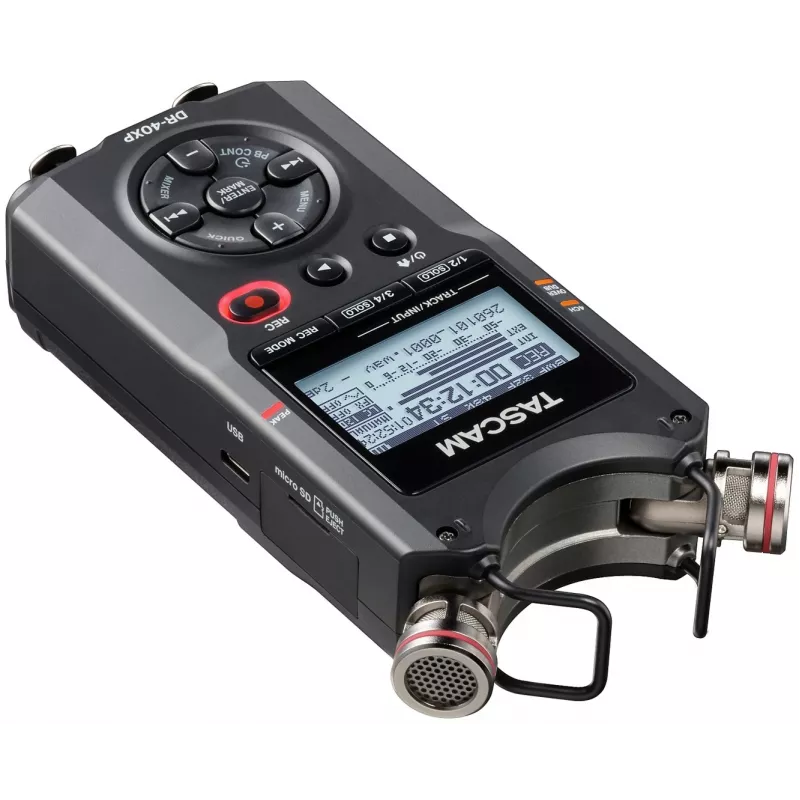 Tascam DR-40XP nešiojamasis skaitmeninis diktofonas su USB garso sąsaja