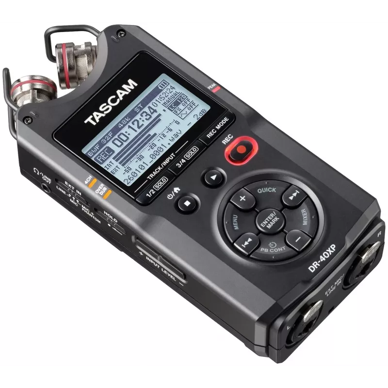 Tascam DR-40XP nešiojamasis skaitmeninis diktofonas su USB garso sąsaja