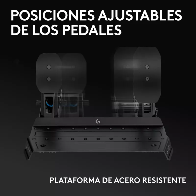 Logitech G RS Racing Pedals - 3 pedalių rinkinys su Load Cell stabdžiu - Juoda - PC