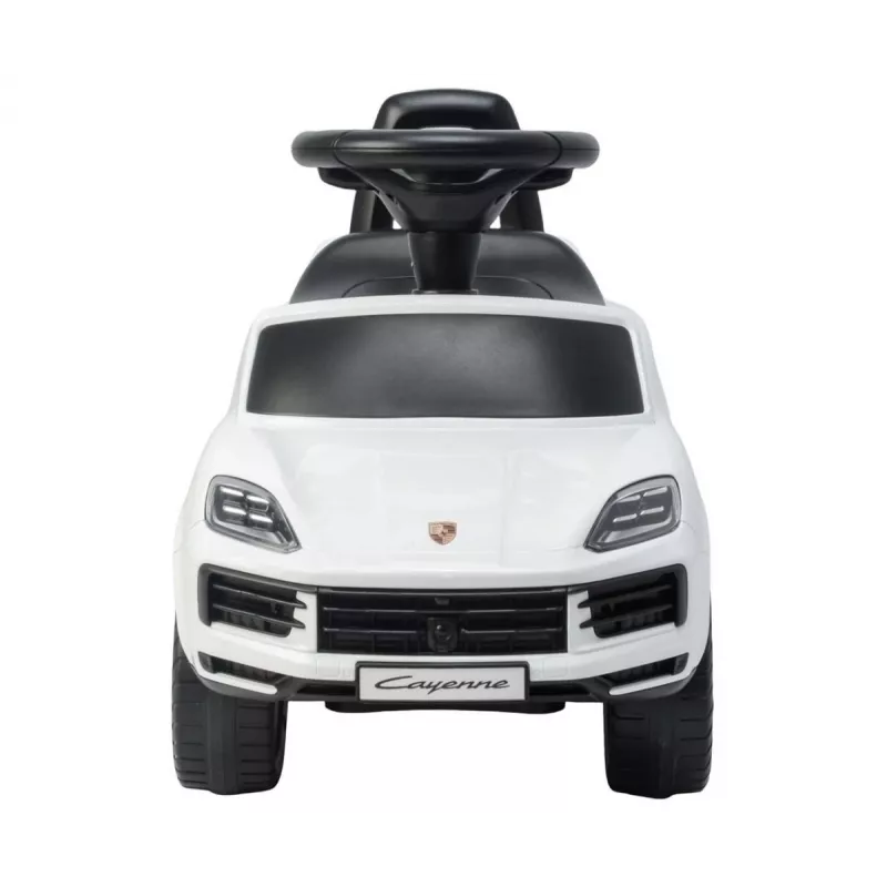 MILLY MALLY Vaikiška transporto priemonė Porsche Cayenne S balta – elektrinis automobilis su 12V baterija, nuotolinio valdymo pultu, LED lemputėmis