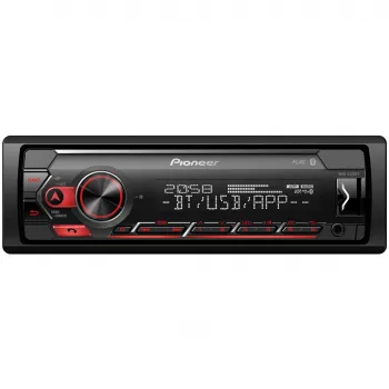 Pioneer MVH-S420BT 1-DIN Bluetooth automobilinis imtuvas su RDS, trumpu korpusu