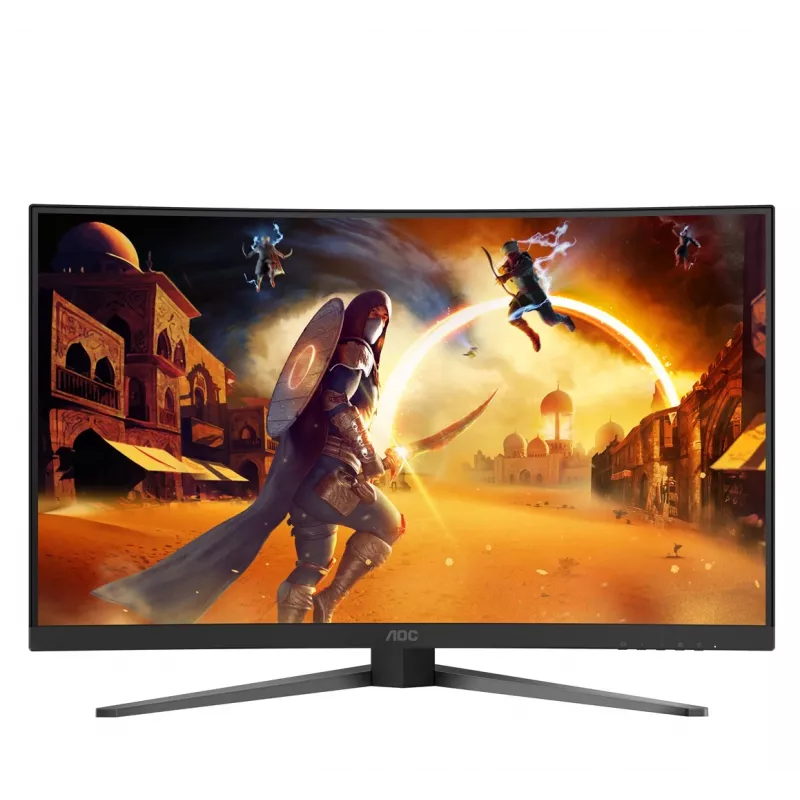 AOC C32G4Z 31.5 inch išlenktas žaidimų monitorius, Full HD, 240Hz, 1ms, VA, FreeSync Premium, juodas/raudonas