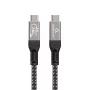 Gembird CCBP-USB4-CMCM240-0.3M Premium USB4 Type-C įkrovimo ir duomenų laidas, 40 Gbps, 240 W, 0,3 m
