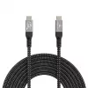 Gembird CCBP-USB4-CMCM240-0.5M Premium USB4 Type-C įkrovimo ir duomenų laidas, 40 Gbps, 240 W, 0,5 m