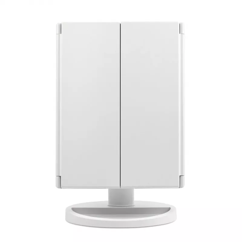 Girmi BE05 Veidrodis makiažui su 5x padidinimu ir LED apšvietimu, sidabrinis