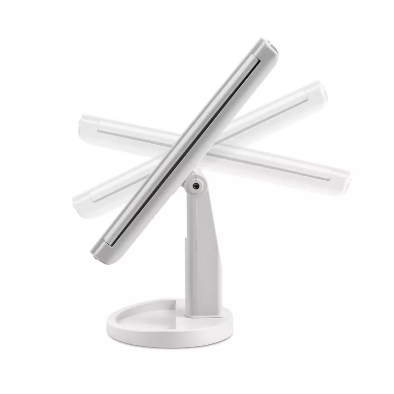 Girmi BE05 Veidrodis makiažui su 5x padidinimu ir LED apšvietimu, sidabrinis