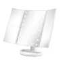 Girmi BE05 Veidrodis makiažui su 5x padidinimu ir LED apšvietimu, sidabrinis