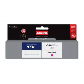 Activejet AH-973MRX suderinama rašalo kasetė, Premium, 105 ml, rausvai violetinė, HP 973XL F6T82AE pakaitalas