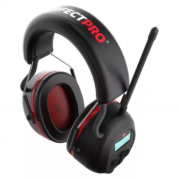 PerfectPro H-40 Ausinės su klausos apsauga ir DAB+/FM radiju, Bluetooth 5.2, SNR 30 dB, IPX4, USB-C, juodos