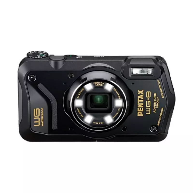 Pentax WG-8 Black USB-C Underwater & Rugged Compact Camera