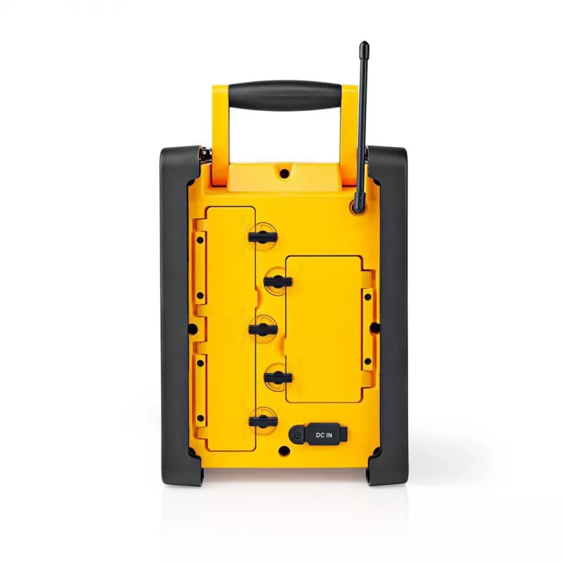 Nedis FM radijas RDFM3100YW - Nešiojamas FM radijas su Bluetooth ir AUX, IPX5, geltona
