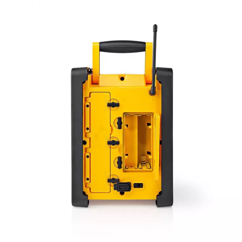 Nedis FM radijas RDFM3100YW - Nešiojamas FM radijas su Bluetooth ir AUX, IPX5, geltona