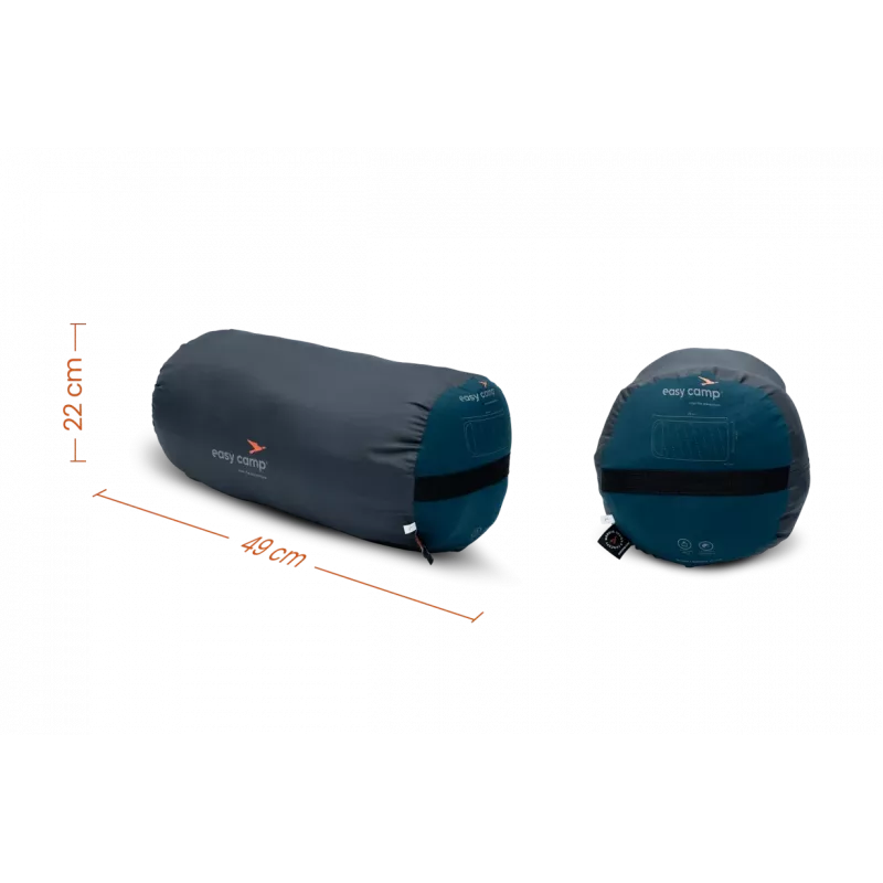 Easy Camp Raven I Square XL 5°C Left Zipper Sleeping Bag 220x100 cm