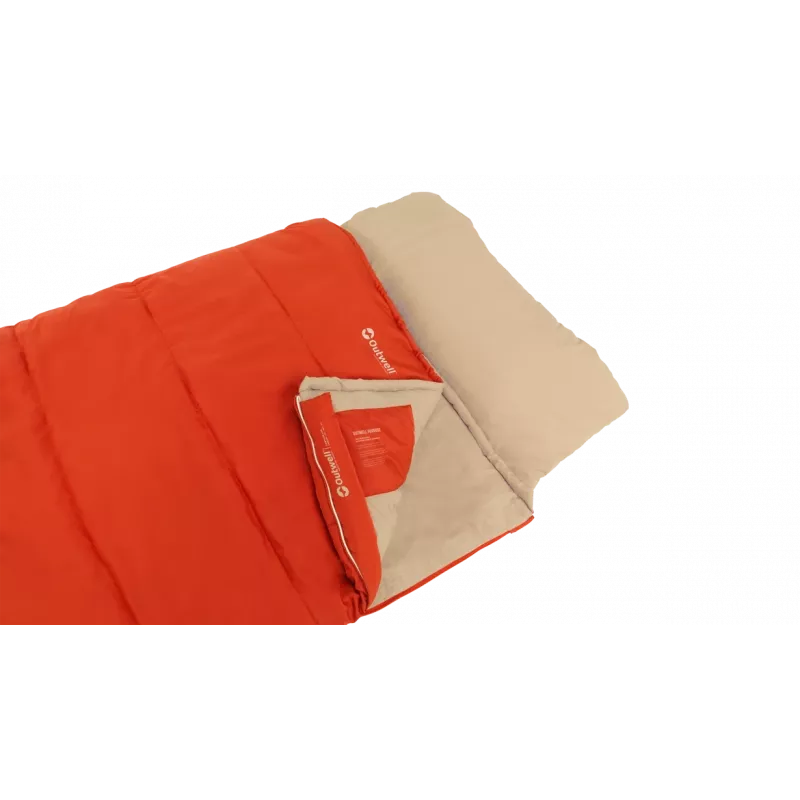 Outwell Contour Lux Red Sleeping Bag 220 x 85 cm -19 to 15 °C Right Zipper