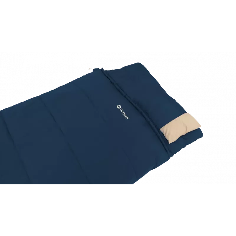 Outwell Contour Lux Deep Blue miegmaišis 220x85 cm -19 iki 15 °C dešinysis užtrauktukas