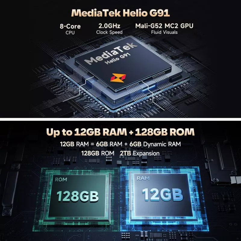 ULEFONE Armor X16 6GB/128GB Wasteland Shadow neardūžtantis išmanusis telefonas