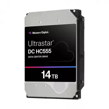 WD Ultrastar DC HC555 14 TB 3.5 inch vidinis kietasis diskas - SAS 12Gb/s - 7200 RPM - 512 MB talpykla - savaiminio šifravimo diskas (SED)