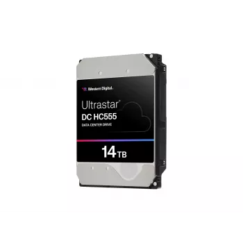 WD Ultrastar DC HC555 14 TB 3.5 inch vidinis kietasis diskas - SAS 12Gb/s - 7200 RPM - 512 MB talpykla - savaiminio šifravimo diskas (SED)
