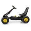MILLY MALLY Pedalinis Go-Kart Thor Black, Plieninis rėmas, EVA putplasčio ratai, Rankinis stabdis, Pirmyn/Atgal, Vaikams nuo 3 iki 8 metų, Maks. apkrova 30 kg