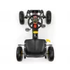 MILLY MALLY Pedalinis Go-Kart Thor Black, Plieninis rėmas, EVA putplasčio ratai, Rankinis stabdis, Pirmyn/Atgal, Vaikams nuo 3 iki 8 metų, Maks. apkrova 30 kg