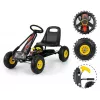 MILLY MALLY Pedalinis Go-Kart Thor Black, Plieninis rėmas, EVA putplasčio ratai, Rankinis stabdis, Pirmyn/Atgal, Vaikams nuo 3 iki 8 metų, Maks. apkrova 30 kg