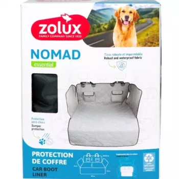 ZOLUX Nomad Automobilio bagažinės apsauginis dangalas – vandeniui atsparus poliesteris, universalus, juodas