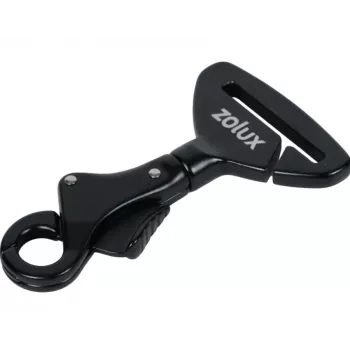 ZOLUX Nomad Dog Seat Belt Safety Clip - Black, Adjustable 45-75 cm, Universal Car Safety Restraint for Dogs
